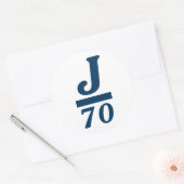 STICKER ROND J/70 (Enveloppe)