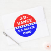 Sticker Rond J.D. Vance U.S. Senate Ohio 2022 (Enveloppe)