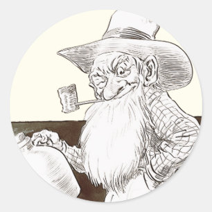 Sticker Rond J P Bernard Moonshiner (Sepia)