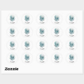 Sticker Rond J pour les méduses (Feuille)