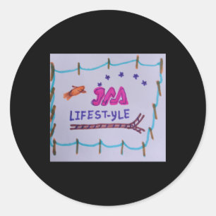 Sticker Rond Jaa Lifestyle Company Logo Panting