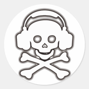 Sticker Rond Jack_noir