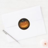 Sticker Rond Jack o' Lantern (Enveloppe)