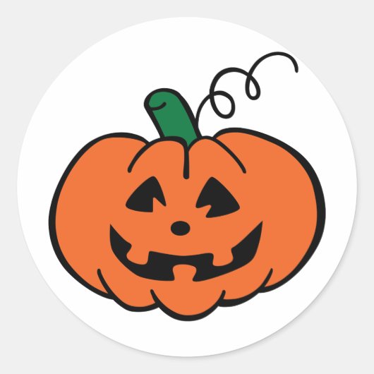 Sticker Rond Jack-o'-lantern (Devant)
