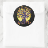 Sticker Rond Jack O'Lantern Tree (Sac)
