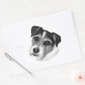 Sticker Rond Jack (Parson) Russell Terrier (Enveloppe)