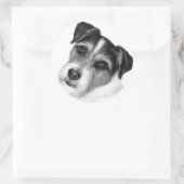 Sticker Rond Jack (Parson) Russell Terrier (Sac)