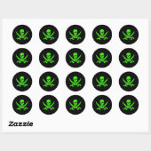 Sticker Rond Jack Rackham-Vert (Feuille)