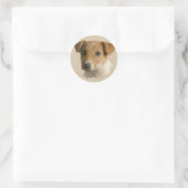 Sticker Rond Jack Russell Puppy (Sac)