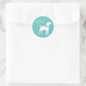 Sticker Rond Jack Russell Terrier Chien Chien Puppy (Sac)