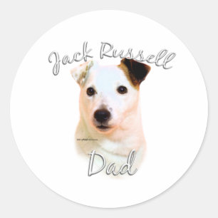 Sticker Rond Jack Russell Terrier Papa 2