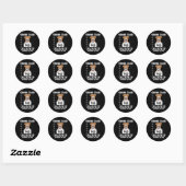 Sticker Rond Jack Russell Terrier Personal Stalker (Feuille)