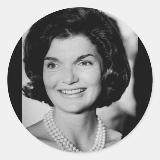 Sticker Rond Jackie Kennedy (Devant)