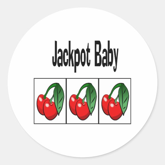 Sticker Rond Jackpot Baby (Devant)