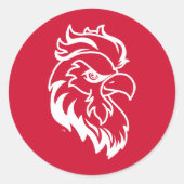 Sticker Rond Jacksonville State University Gamecocks Red Eagle (Devant)