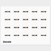 Sticker Rond Jacob Basketball (Feuille)