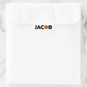 Sticker Rond Jacob Basketball (Sac)