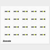 Sticker Rond Jacob Tennis (Feuille)