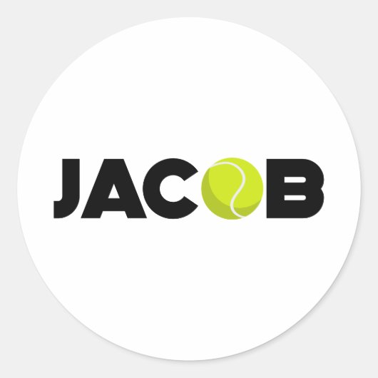 Sticker Rond Jacob Tennis (Devant)
