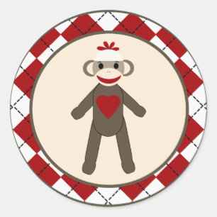 Sticker Rond Jacquard de 20 à 1,5 po d'enveloppe Sceau rouge So
