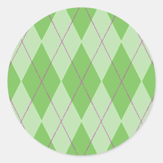 Sticker Rond Jacquard vert (Devant)