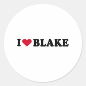 STICKER ROND J'ADORE BLAKE (Devant)