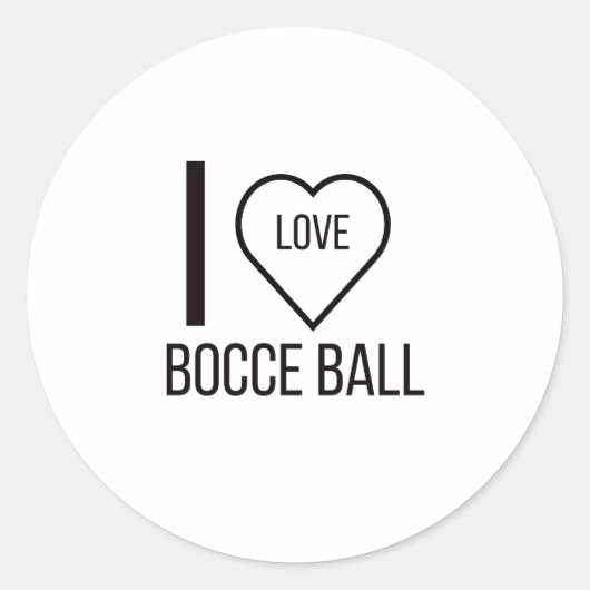 STICKER ROND J'ADORE BOCCE BALL (Devant)