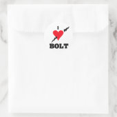 Sticker Rond j'adore boulon (Sac)