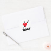 Sticker Rond j'adore boulon (Enveloppe)
