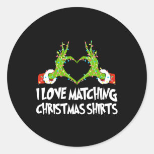 Sticker Rond J'adore coller à Noël S, mais je ne couve pas Xm