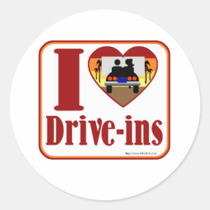 Sticker Rond J'adore conduire !