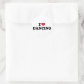 Sticker Rond J'adore danser (Sac)