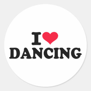 Sticker Rond J'adore danser