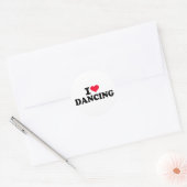 Sticker Rond J'adore danser (Enveloppe)