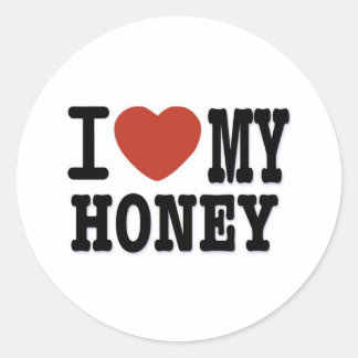 STICKER ROND J'ADORE HONEY