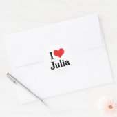 Sticker Rond J'adore Julia (Enveloppe)