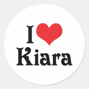 Sticker Rond J'adore Kiara