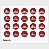 STICKER ROND J'ADORE LA DANSE DE DISCO (Feuille)