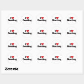 Sticker Rond J'adore le bateau (Feuille)