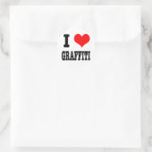 STICKER ROND J'ADORE LE GRAFFITI (Sac)