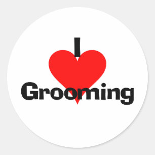 Sticker Rond J'adore le grossissement
