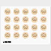 Sticker Rond J'adore le pain perdu (Feuille)