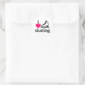 Sticker Rond J'adore le patinage (Sac)