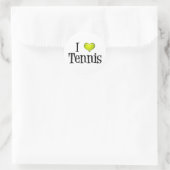 Sticker Rond J'adore le tennis (Sac)