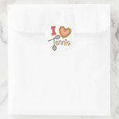 Sticker Rond J'adore le tennis (Sac)
