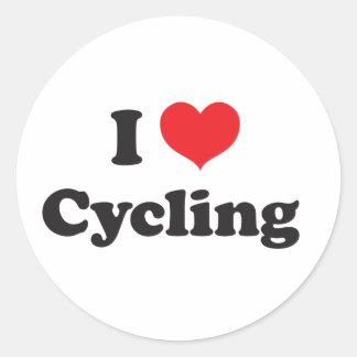 Sticker Rond J'adore le vélo