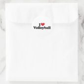 Sticker Rond J'adore le volley-ball (Sac)