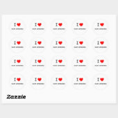 Sticker Rond J'adore les ANTÉTERS GÉANTS (Feuille)