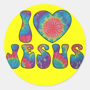 STICKER ROND J'ADORE LES BÂTIMENTS JÉSUS