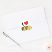 Sticker Rond J'adore les Tacos (Enveloppe)